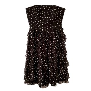 WHBM Polka Dot Tiered Ruffle Dress Sz.00